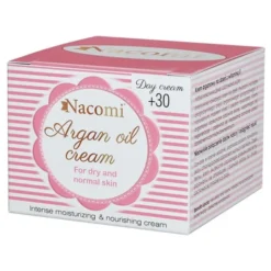Nacomi, krem arganowy na dzień, 30+, z witaminą E, 50 ml