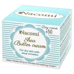 Nacomi, krem shea na dzień, 50+, z kwasem hialuronowym, 50 ml