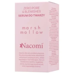 Nacomi Marshmallow, Zero pore & blemishes, serum do twarzy, 30 ml