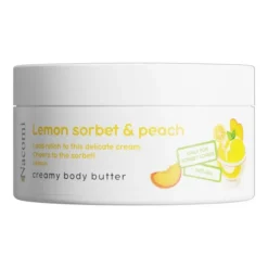 Nacomi, masło do ciała o zapachu brzoskwiniowego sorbetu z cytryną, 100 ml