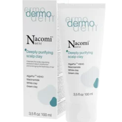 Nacomi Next LVL Dermo, peeling do skóry głowy z białą i zieloną glinką, 100 ml