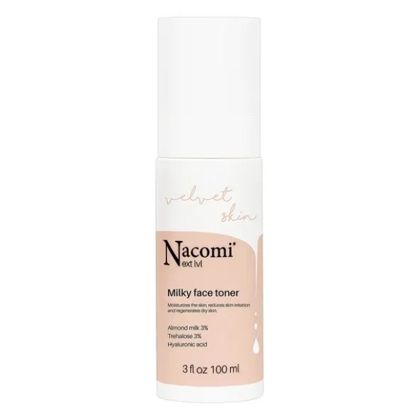 Nacomi Next LVL, mleczny tonik do twarzy, 100 ml