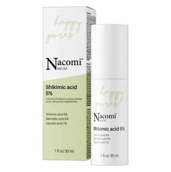 Nacomi Next LVL, serum z 5% kwasem szikimowym, 30 ml