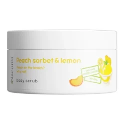 Nacomi, peeling do ciała o zapachu brzoskwiniowego sorbetu z cytryną, 100 ml