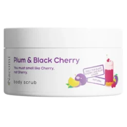 Nacomi, peeling do ciała o zapachu śliwki z czarną wiśnią, 100 ml