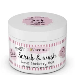 Nacomi, pianka peelingująco-myjąca, słodka borówkowa pianka, 180 ml