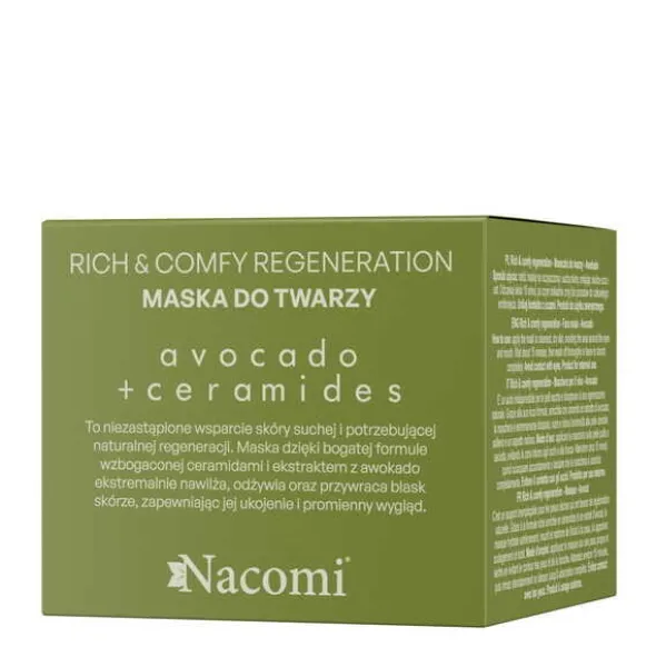 Nacomi Rich&Comfy Regeneration, maseczka do twarzy Avocado, 40 ml