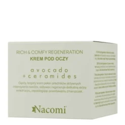 Nacomi Rich&Comfy Regeneration, krem pod oczy Avocado, 15 ml