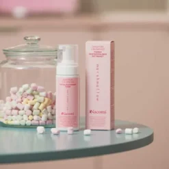 Nacomi Zero pore & blemishes, pianka oczyszczająca do twarzy Marshmallow, pianka, 150 ml