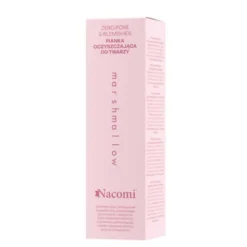 Nacomi Zero pore & blemishes, pianka oczyszczająca do twarzy Marshmallow, pianka, 150 ml
