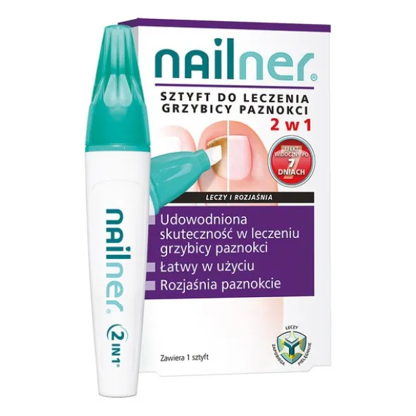 Nailner, sztyft do leczenia grzybicy paznokci 2w1, 4 ml