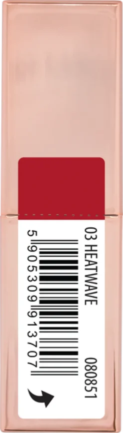 NAM Hydra Gloss Wet Shine Lipstick, nawilżająca pomadka do ust, 3 Heat Wave, 4,5 g