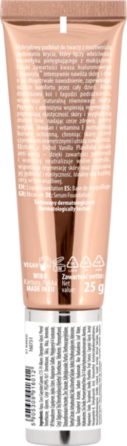 NAM Hydra Infuse Serum Foundation, podkład-serum, 1 Naked, 25 g