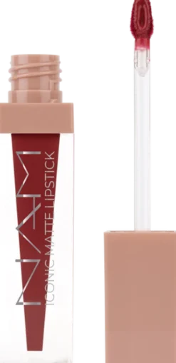 NAM Iconic Matte Lipstick, długotrwała pomadka matowa do ust, 10 Angel, 3,5 ml