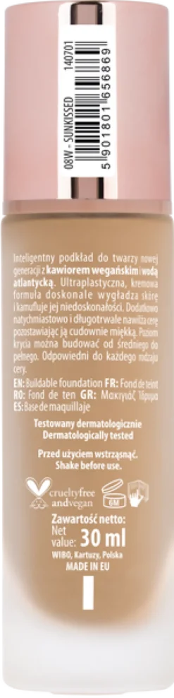 NAM Smart Flawless Foundation, kryjący i matujący podkład, 8 Sunkissed, 30 ml