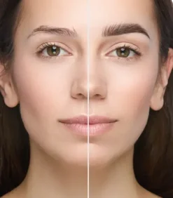 Nanobrow Eyebrow Powder Kit, zestaw cieni do brwi z rozświetlaczem, Dark, 4 g