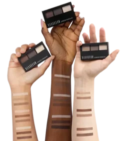 Nanobrow Eyebrow Powder Kit, zestaw cieni do brwi z rozświetlaczem, Light, 4 g