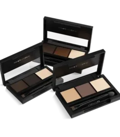 Nanobrow Eyebrow Powder Kit, zestaw cieni do brwi z rozświetlaczem, Light, 4 g