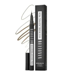 Nanobrow Microblading Pen, precyzyjny pisak do brwi, Warm Brown, 1 ml