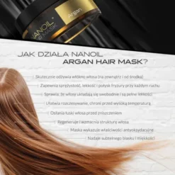 Nanoil Argan Hair Mask, maska do włosów, olej arganowy, 300 ml