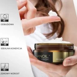 Nanoil Argan Hair Mask, maska do włosów, olej arganowy, 300 ml