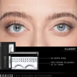 Nanolash DIY Eyelash Extensions Starter Kit, zestaw startowy do aplikacji sztucznych rzęs, Classy, 1 szt.