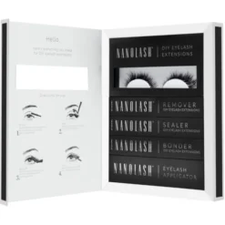 Nanolash DIY Eyelash Extensions Starter Kit, zestaw startowy do aplikacji sztucznych rzęs, Heartbreaker, 1 szt.