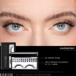 Nanolash DIY Eyelash Extensions Starter Kit, zestaw startowy do aplikacji sztucznych rzęs, Harmony, 1 szt.