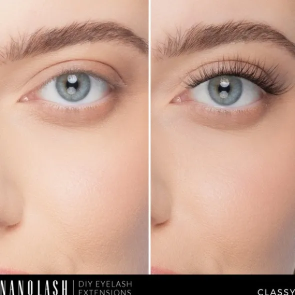 Nanolash DIY Eyelash Extensions, kępki rzęs, Classy, 36 szt.