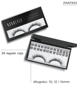 Nanolash DIY Eyelash Extensions, kępki rzęs, Fantasy, 36 szt.