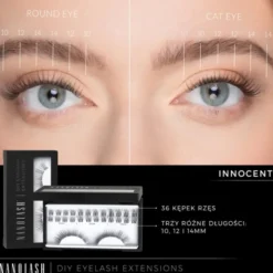 Nanolash DIY Eyelash Extensions Starter Kit, zestaw startowy do aplikacji sztucznych rzęs, Innocent, 1 szt.
