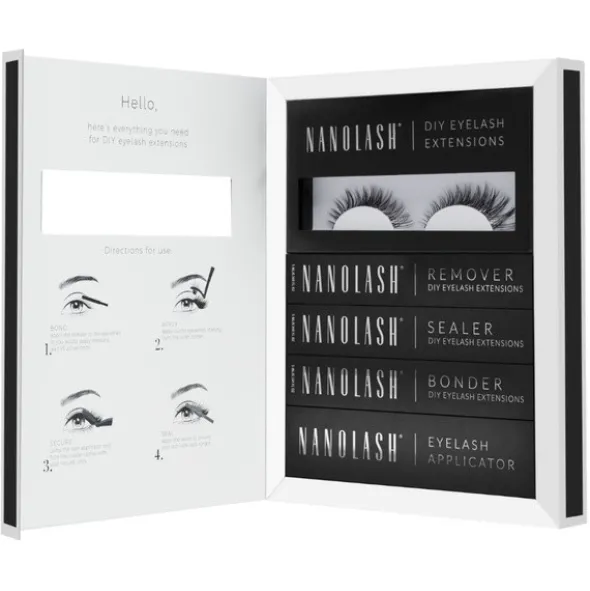 Nanolash DIY Eyelash Extensions Starter Kit, zestaw startowy do aplikacji sztucznych rzęs, Charm, 1 szt.