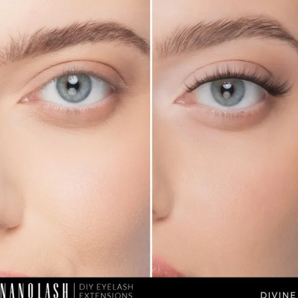 Nanolash DIY Eyelash Extensions Starter Kit, zestaw startowy do aplikacji sztucznych rzęs, Divine, 1 szt.