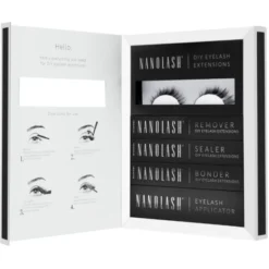 Nanolash DIY Eyelash Extensions Starter Kit, zestaw startowy do aplikacji sztucznych rzęs, Divine, 1 szt.