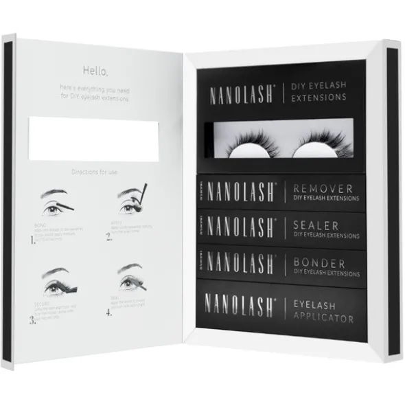 Nanolash DIY Eyelash Extensions Starter Kit, zestaw startowy do aplikacji sztucznych rzęs, Divine, 1 szt.