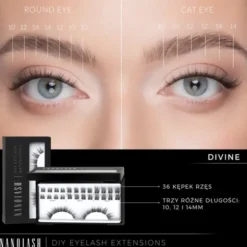 Nanolash DIY Eyelash Extensions Starter Kit, zestaw startowy do aplikacji sztucznych rzęs, Divine, 1 szt.