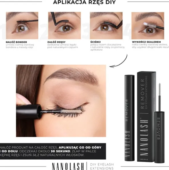 Nanolash DIY Remover, preparat do usuwania sztucznych rzęs, 5 ml
