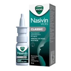 Nasivin Classic (soft 0.05%), (0,5 mg/ml), aerozol do nosa, 10 ml