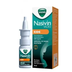 Nasivin Kids (Soft 0,025%), 0,25 mg/ml,aerozol do nosa, 10 ml