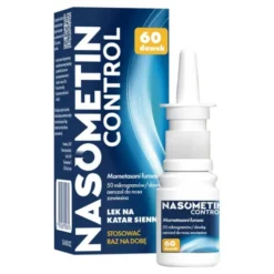 Nasometin Control, 50 mcg/dawkę, aerozol do nosa na alergię, 60 dawek