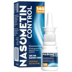 Nasometin Control, 50 mcg/dawkę, aerozol do nosa na alergię, 140 dawek