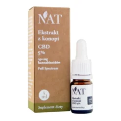 NAT Ekstrakt z Konopi CBD5%, olej,5 ml