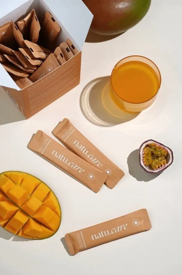 Natu.Care Premium Collagen 5000 mg, proszek w saszetkach, smak mango - marakuja, 30 szt.