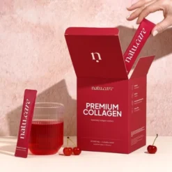 Natu Care Premium Collagen 10 000 mg, saszetki z proszkiem, smak wiśniowy, 30 szt.
