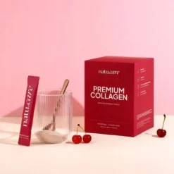 Natu Care Premium Collagen 10 000 mg, saszetki z proszkiem, smak wiśniowy, 30 szt.