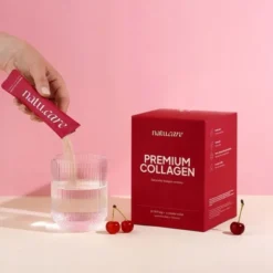 Natu Care Premium Collagen 10 000 mg, saszetki z proszkiem, smak wiśniowy, 30 szt.