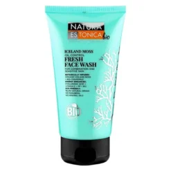 Natura Estonica Iceland Moss, odświeżający żel do mycia twarzy, Mech Islandzki, cera mieszana i wrażliwa, 150 ml