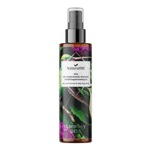 NaturalME Harmony Oils, Mix do olejowania włosów średnioporowatych, 75 ml