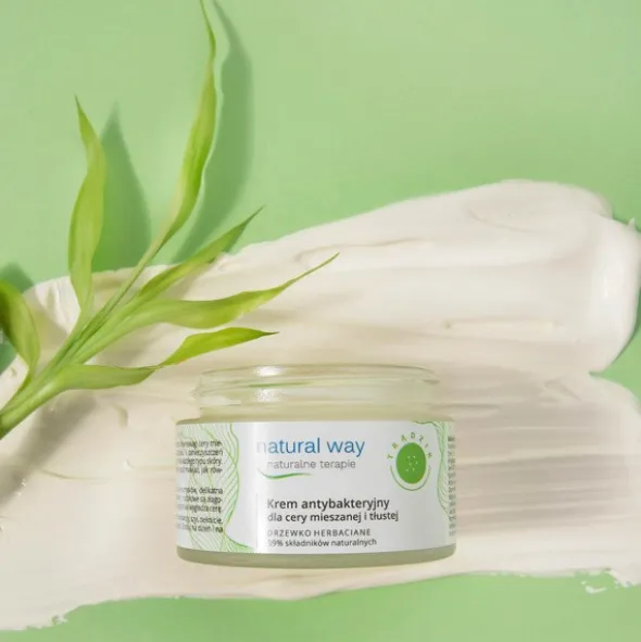 Natural Way, krem antybakteryjny dla cery mieszanej i tłustej, 50 ml