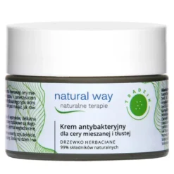 Natural Way, krem antybakteryjny dla cery mieszanej i tłustej, 50 ml